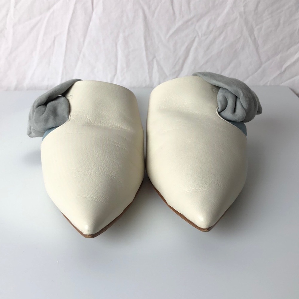 Gray Matters Nodo Mules- Ivory/Gray